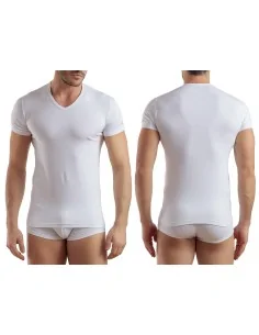 Enrico Coveri ART. ET1001 - Maglia a V in cotone elasticizzato
