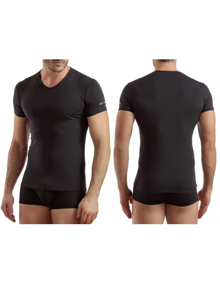 Enrico Coveri ART. ET1001 - Maglia a V in cotone elasticizzato