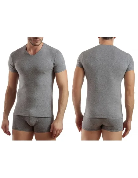 Enrico Coveri ART. ET1001 - Maglia a V in cotone elasticizzato