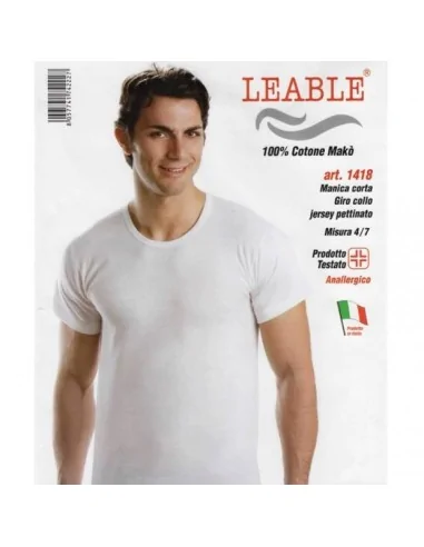 Leable ART. 1418 - Maglia mezza manica in cotone makò