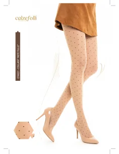 CalzeFolli CFA022 - Collant POIS NOIRE