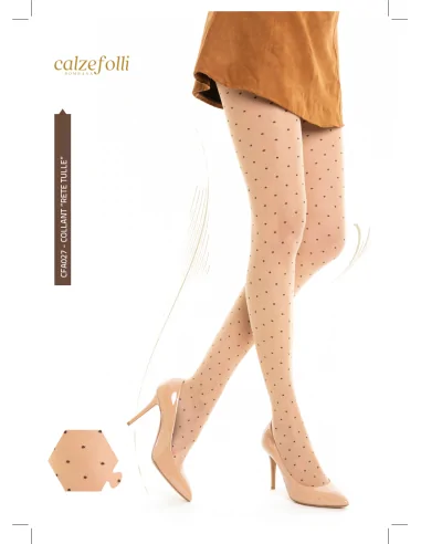 CalzeFolli CFA022 - Collant POIS NOIRE