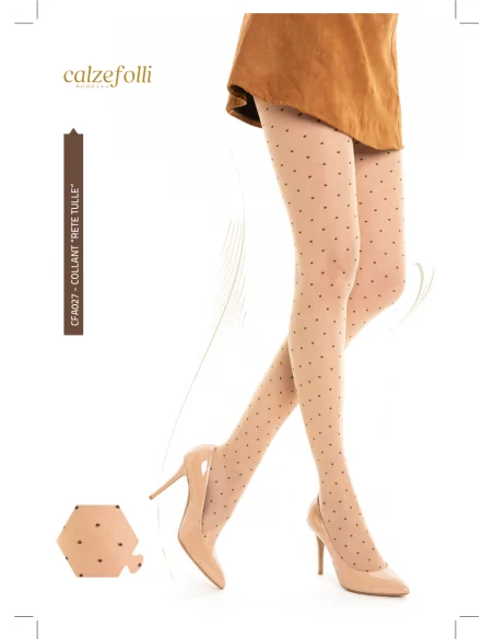 CalzeFolli CFA022 - Collant POIS NOIRE