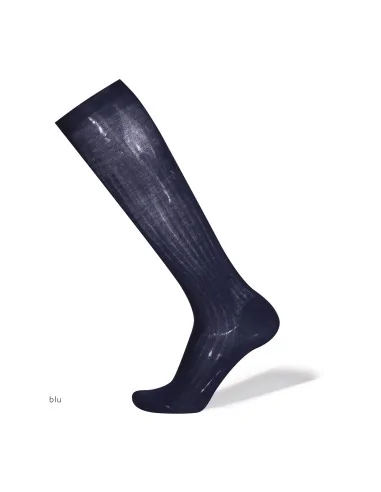 San Giacomo ART. 042L - CAMBERRA - Calze Lunghe Uomo, a coste, in Lana Merino's & Nylon