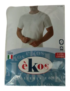 èKos ART. 1022 - Maglia mezza manica in lana & cotone