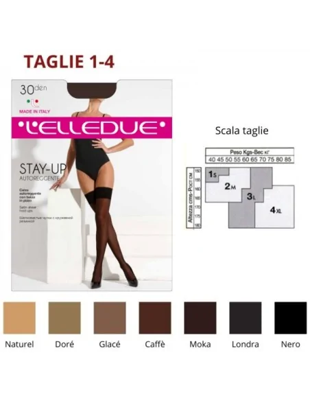 L'Elledue STAY-UP AUTOREGGENTE 30 DEN