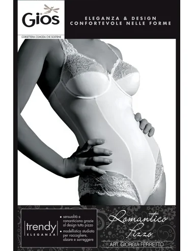 Gios ART. GIORGIA - Body con ferretto e pizzo - Coppa B