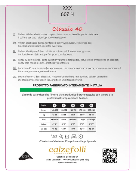 CalzeFolli Classic 40 - Collant
