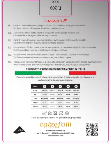 CalzeFolli Lusso 15 - Collant