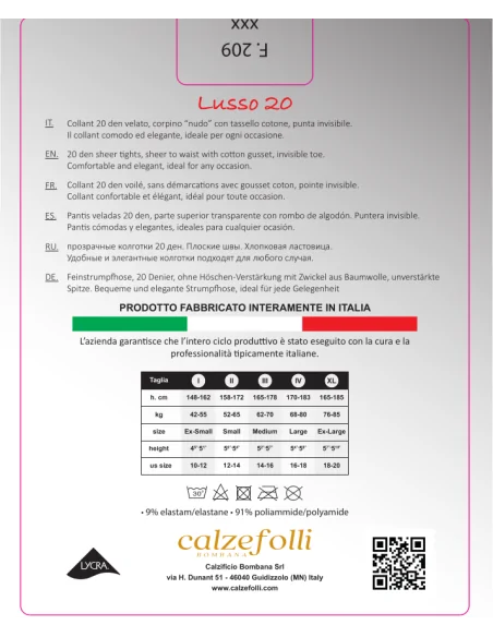 CalzeFolli Lusso 20 - Collant