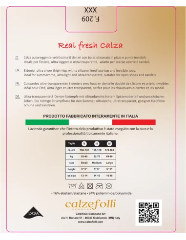 CalzeFolli Real Fresh - Autoreggente