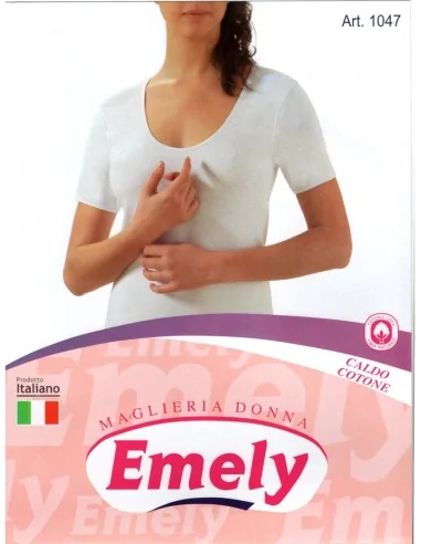 Emely ART. 1047 - Maglia mezza manica in caldo cotone