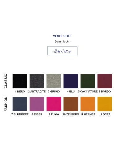 Punto VOILE SOFT - Calza corta in caldo cotone taglio laser (scatola da 6 paia)