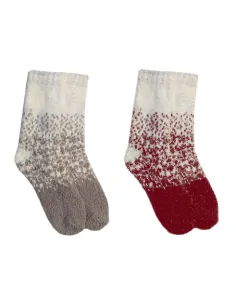 1912 Art. SH109D - Confezione regalo donna fantasia Natale (2 paia)