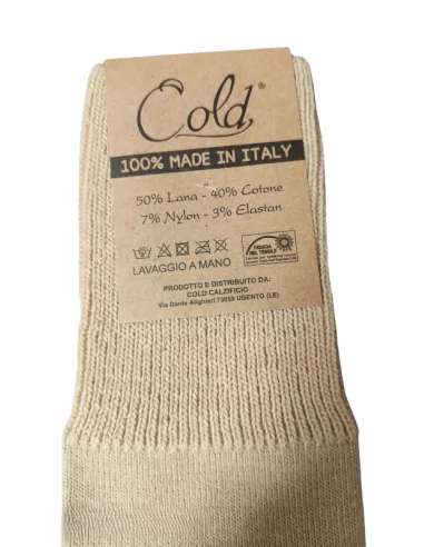 Calzificio Cold Calza lunga sanitaria da uomo in misto lana