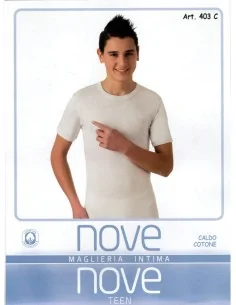 Nove ART. 403C - Maglia mezza manica in caldo cotone