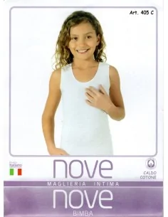 Nove ART. 421C - Canotta da bambina in caldo cotone