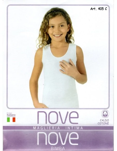 Nove ART. 421C - Canotta da bambina in caldo cotone