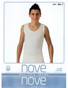 Nove ART. 406C - Canotta da bambino in caldo cotone