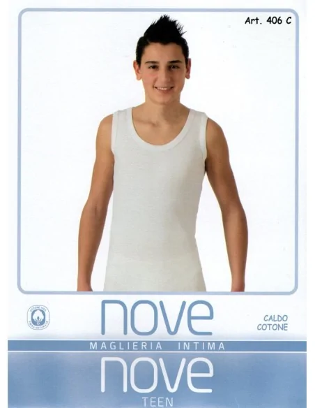 Nove ART. 406C - Canotta da bambino in caldo cotone