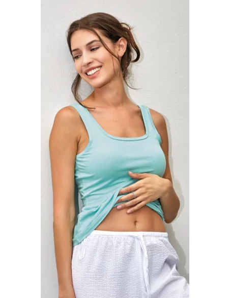 Sublyme ART. 1654 - Canotta Spalla Larga Collo Quadrato - Soft Modal